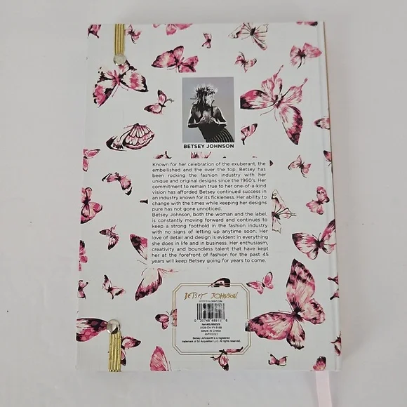 Betsey Johnson NWT Pink Butterfly Journal - Picture 3 of 4